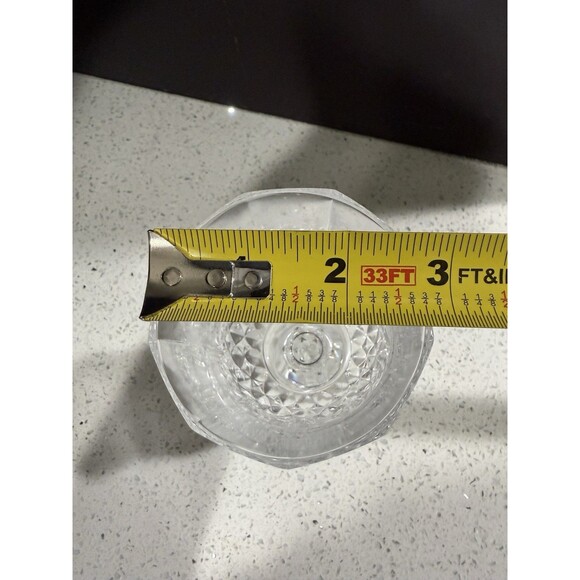 Cristal d'Arques Durand Longchamp Water Glasses Goblets 7 1/4” Crystal Pair Vtg - Picture 5 of 10